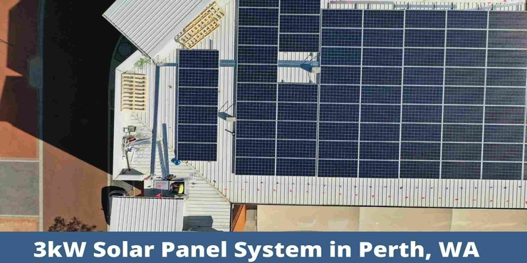3kW solar panel system in Perth, WA