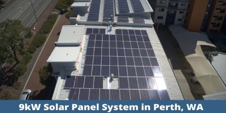 9kW solar panel system in Perth, WA