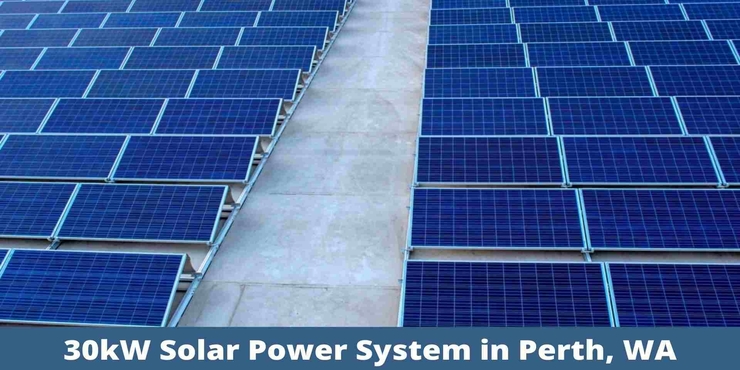 30kW solar power system in Perth, WA